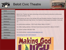 Tablet Screenshot of beloitcivictheatre.org